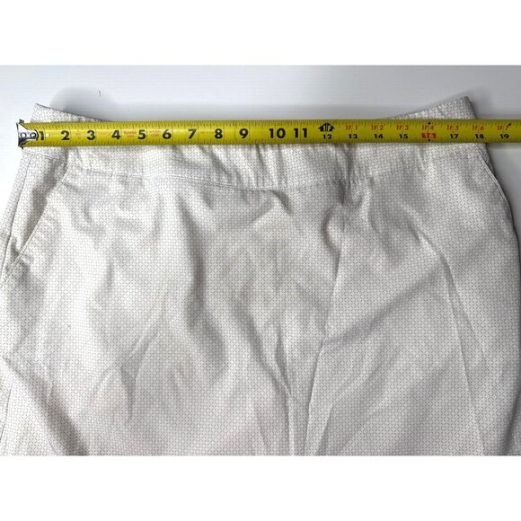 George Norman White Geo-Patterned Skort Size 14 - Picture 8 of 8